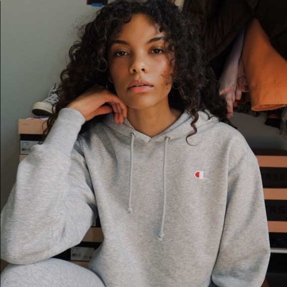 Champion Sweaters - Champion Cropped Hoodie Sweatshirt